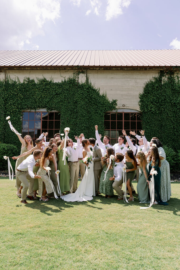 Wedding party photo